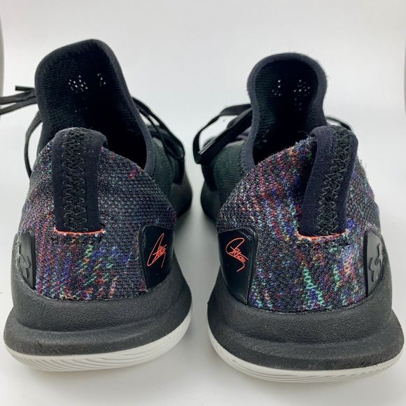 UNDER ARMOUR SC Steph Curry Black Multicolored Casual Sneakers Sz 3.5 Basketball - Picture 3 of 8